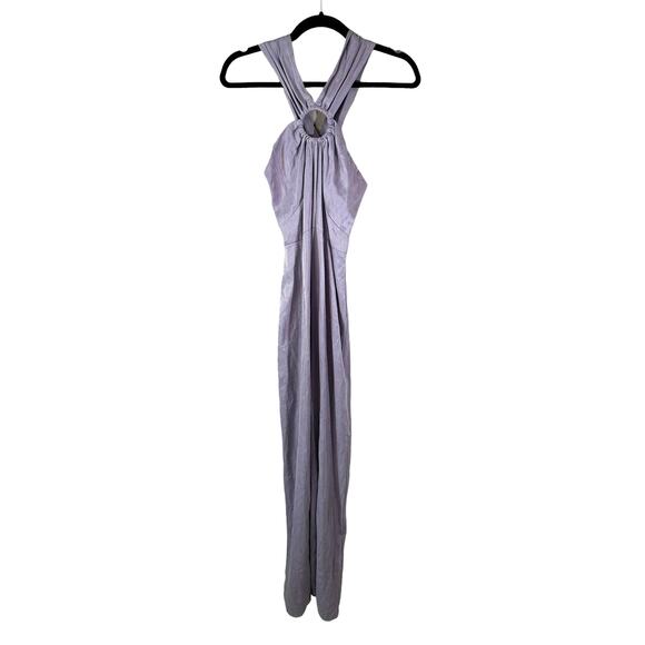 Topshop New Womens Ring Cutout Halter Neck Gown Dress Lilac 4 Y2k Fairy Coquette - Picture 4 of 11